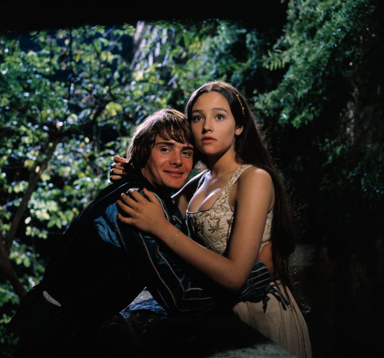 Leonard Whiting en Olivia Hussey. Beeld Bettmann Archive