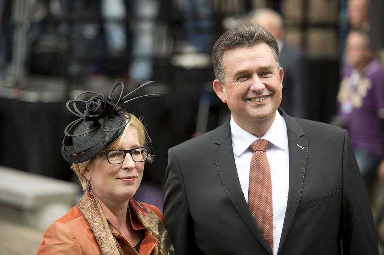 SP-leider Roemer en zijn vrouw gisteren op Prinsjesdag. Beeld anp
