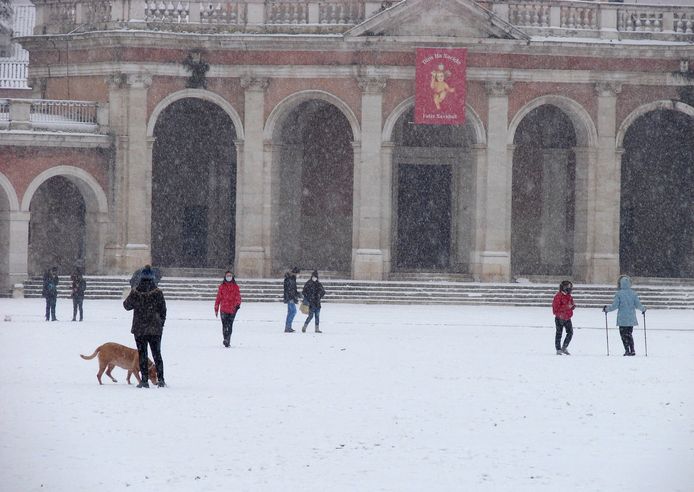 In de regio van Madrid en ten oosten daarvan kan wel 50 cm sneeuw vallen.