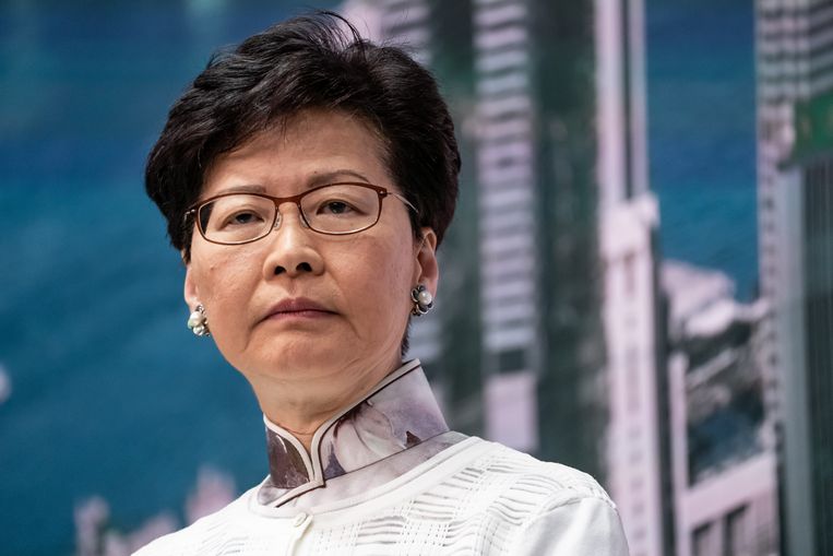 Besturen ging Carrie Lam als Chief Executive van Hongkong redelijk af, tot ze de grens bereikte door een omstreden uitleveringswet in te willen voeren. Beeld Getty Images
