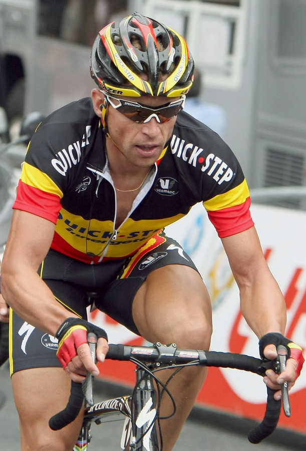 Stijn Devolder in actie tijdens de Ronde van België. (30/05/2008)