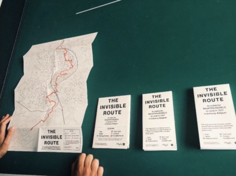 Een eerste (niet definitieve) ontwerp van 'The Invisible Route'. Beeld Oogst
