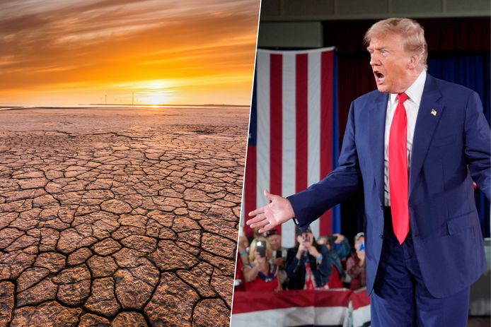 Als Trump de verkiezingen wint, kan er meer dan 800 miljard euro klimaatschade veroorzaken