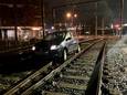 Automobilist rijdt spoor op bij Cityplaza in Nieuwegein.