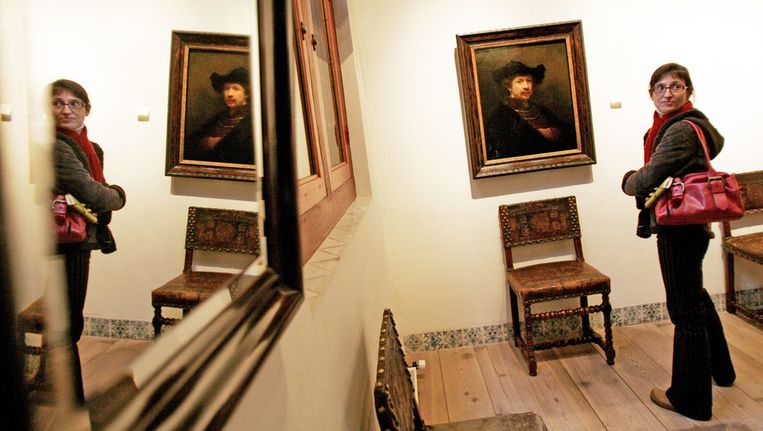 Een bezoekster in het Rembrandthuis. Beeld ANP