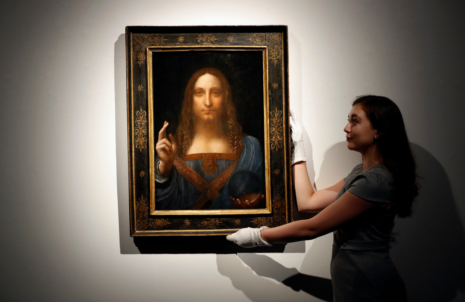 De ‘Salvator Mundi’ van Leonardo Da Vinci is al een tijdje spoorloos. Beeld AP