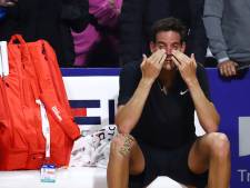 Juan Martin del Potro bij rentree overmand door emoties: ‘Misschien zien we elkaar nooit meer terug’