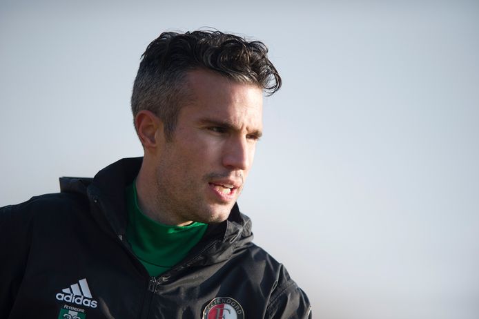 ROTTERDAM - training van feyenoord - copyrught robin utrecht Robin van Persie, Gio van Bronckhorst