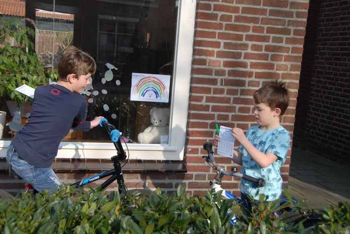 Julian en Bodhi van Kaathoven hebben de beer in huize Robben ontdekt