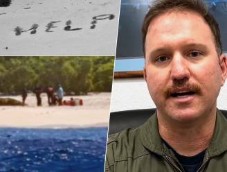 Schipbreukelingen overleven 8 dagen op onbewoond eiland tot vliegtuig hun 'HELP'-bericht op strand ziet
