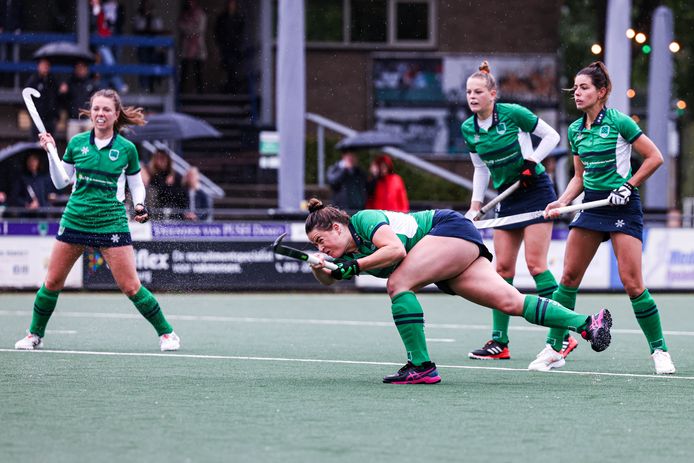 Freeke van Dongen, hier op archieffoto, scoorde een van de vier doelpunten van Push bij Beuningen. (archieffoto)