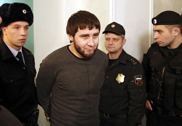  Zaur Dadayev, een van de verdachten voor de moord op Nemtsov. Beeld EPA