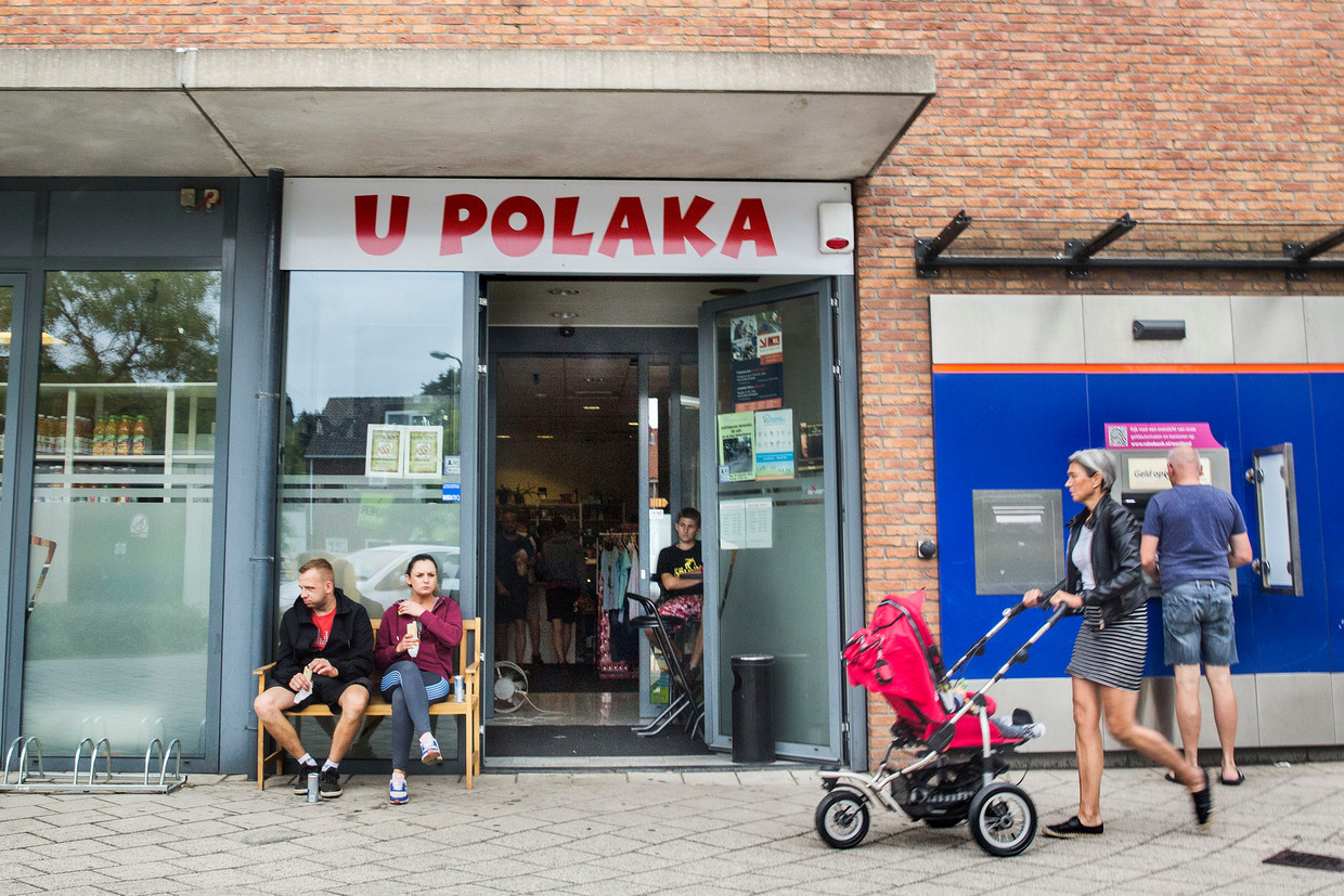 U Polaka, de Poolse supermarkt in het centrum van Maasdijk. Beeld Arie Kievit