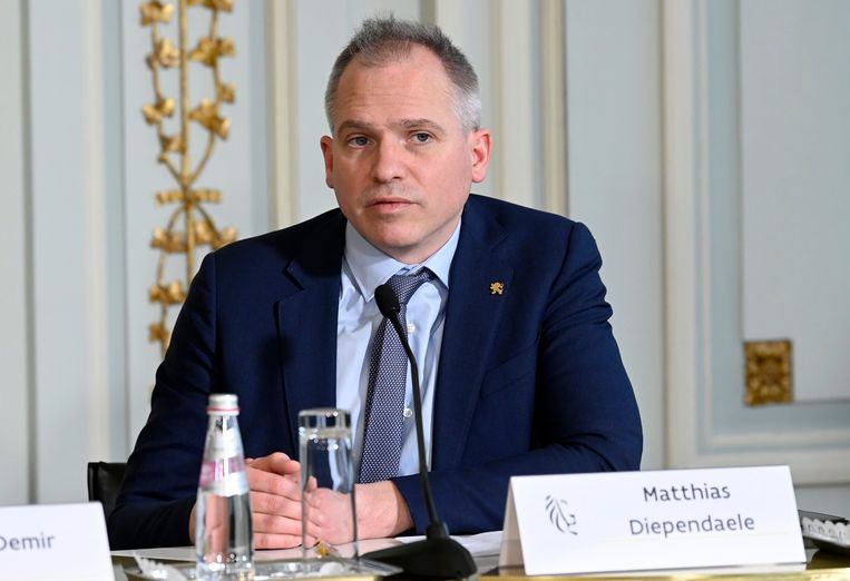 Matthias Diependaele, Vlaams minister van Wonen. Beeld Photo News