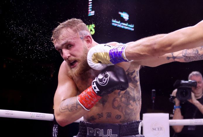 Jake Paul werd verslagen door Tommy Fury.