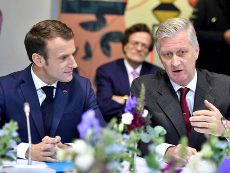 Le roi Philippe et Macron à Molenbeek: "Cela me tenait à cœur de vous emmener ici"