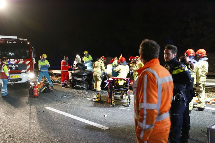 Dodelijk ongeval door spookrijder op A2 bij Maarheeze