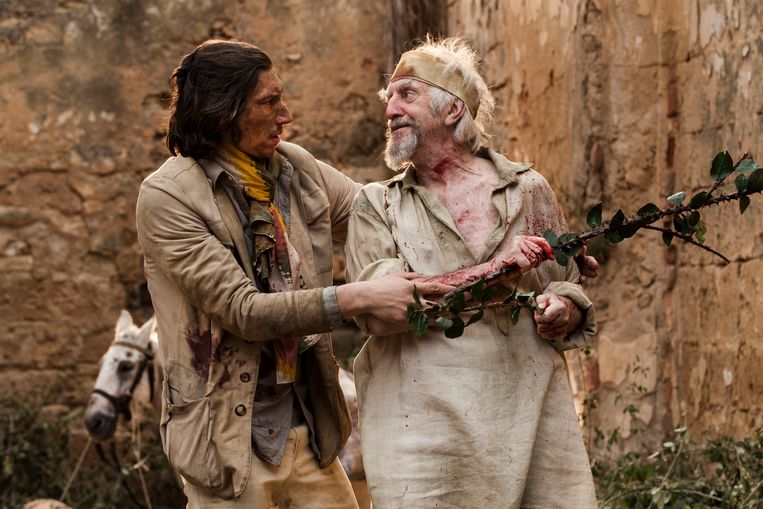 Adam Driver en Jonathan Prycer in The Man Who Killed Don Quixote. Beeld Diego Lopez Calvin