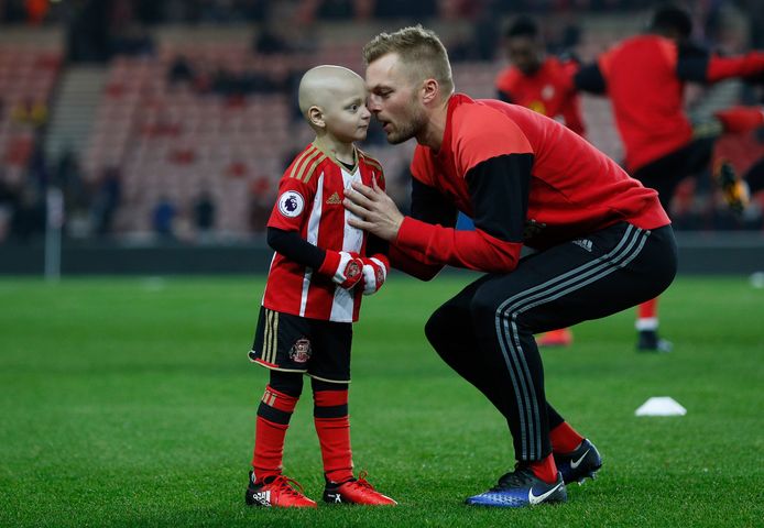 Bradley Lowery groeide bij Sunderland uit tot een mascotte.