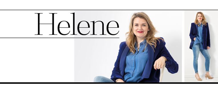 Headers columnisten Helene NW Beeld Sanne Tulp. Styling: Ilona Jongepier. Haar & make-up: Romy de Borst.