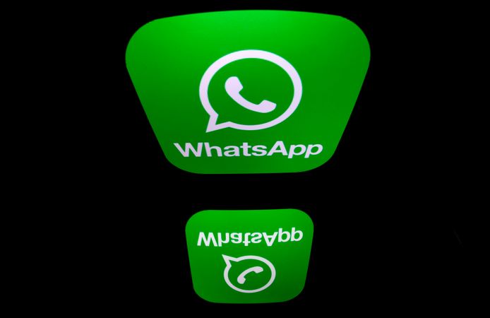 Het logo van berichtenservice Whatsapp.