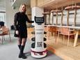 Astrid Bauters en de robot.