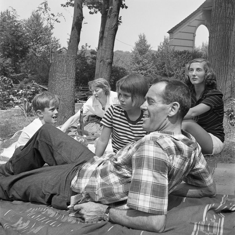 De familie Fonda in 1949. Beeld Corbis via Getty Images