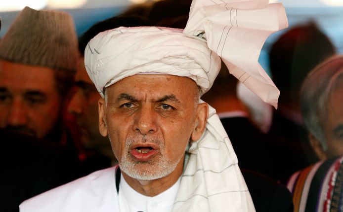 De Afghaanse president Mohammad Ashraf Ghani
