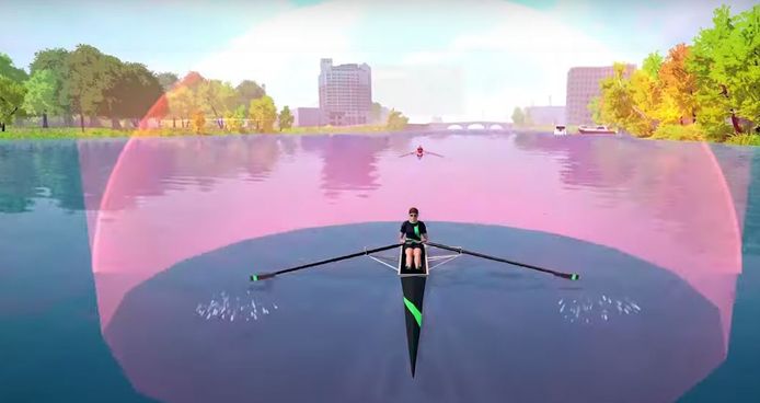 Een beeld uit videogame-app EXR.