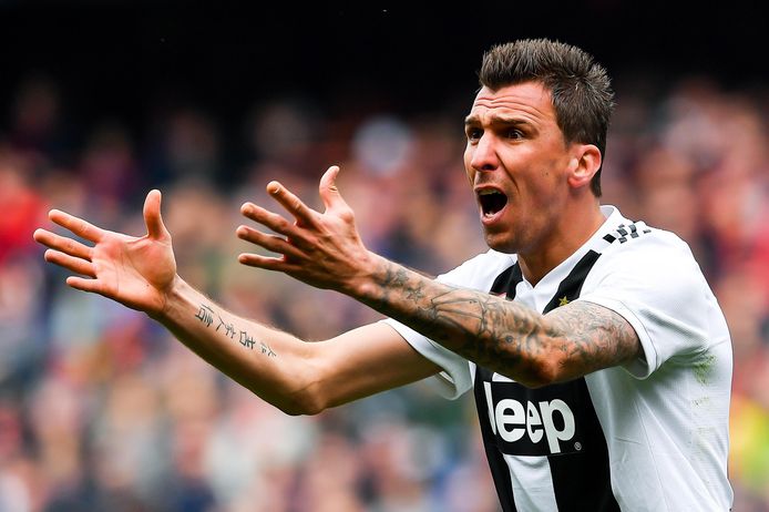 Mandzukic bij Juventus in maart 2019.