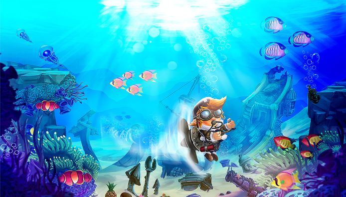 Als Zed onder water gaat, moet de speler diep ademhalen en inhouden.