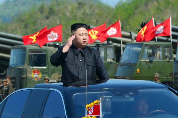 De Noord-Koreaanse leider Kim Jong-Un.