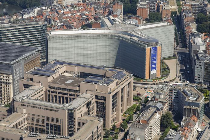 Het Berlaymontgebouw in Brussel is het hoofdkantoor van de Europese Commissie.
