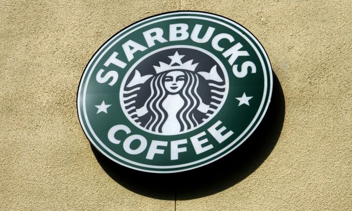 Het Starbucks-logo tot 2011.
