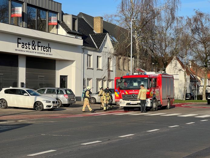 De brandweer in de Slachthuisstraat