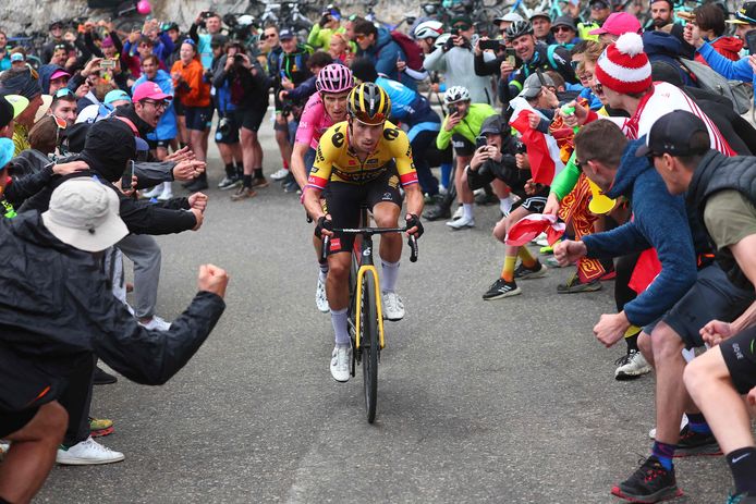 Roglic en Thomas samen op pad op de Tre Cime di Lavaredo.