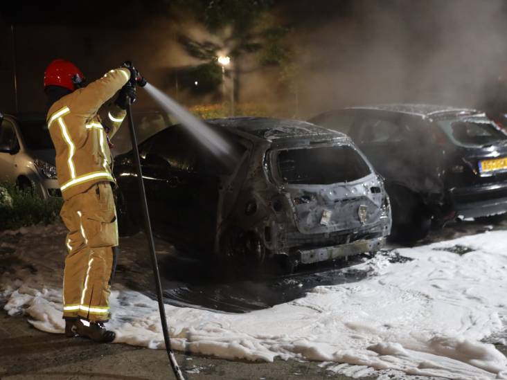 Twee auto's verwoest door brand in Son en Breugel 