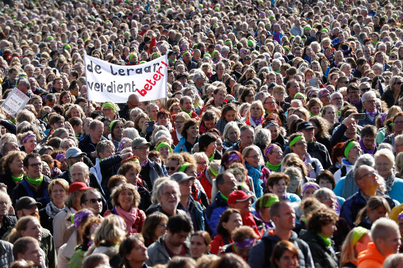 Begin oktober trokken docenten naar Den Haag om hun stem te laten horen
