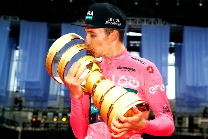 Jai Hindley won vorig jaar de Giro.