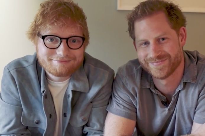 Ed Sheeran en prins Harry werken samen.