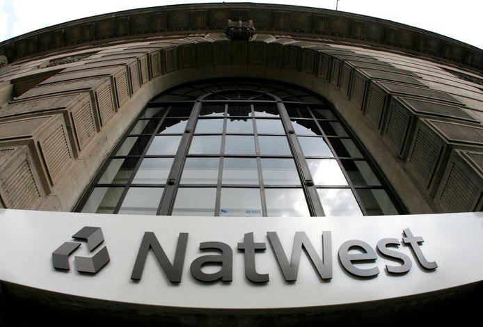 Een gebouw van de NatWest Bank in London.