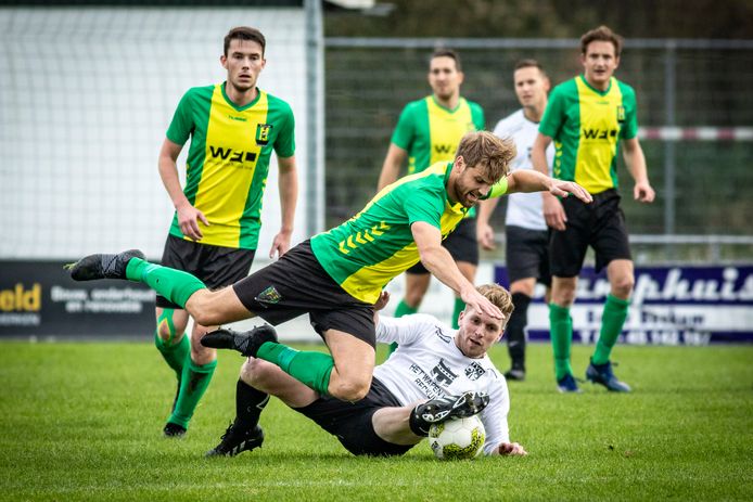 De derby in de derde klasse tussen TVO en WVV’34 eindigde onbeslist: 3-3.