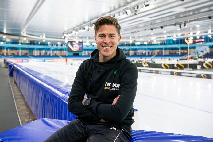 Coach Michel Butter van schaatsteam Novus.