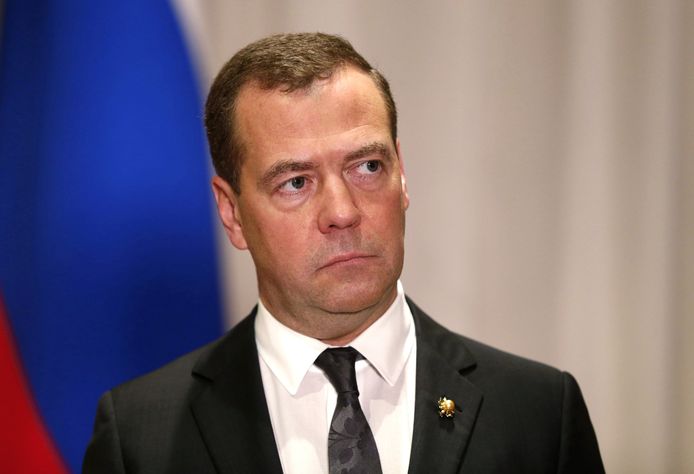 Russisch premier Dmitri Medvedev.