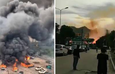 L'explosion impressionnante d'un camion-citerne sur une autoroute en Chine: au moins 10 morts