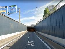 Linkerrijstrook versperd op A12 richting Antwerpen ter hoogte van de Bevrijdingstunnel