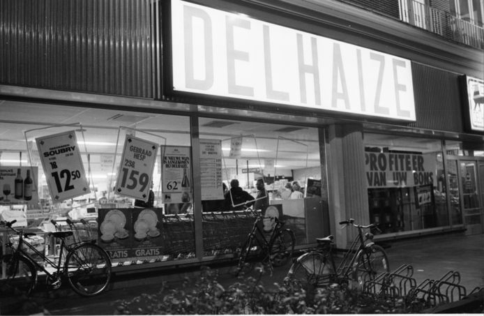 De Delhaize-supermarkt in Aalst, waar op 9 november 1985 de laatste overval van de Bende van Nijvel plaatsvond.