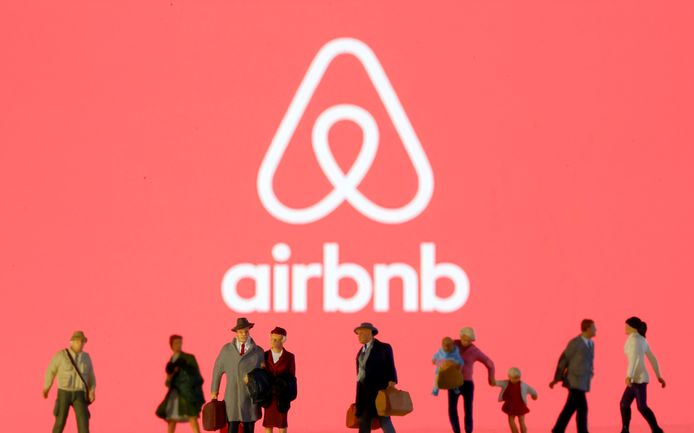 Het logo van Airbnb.