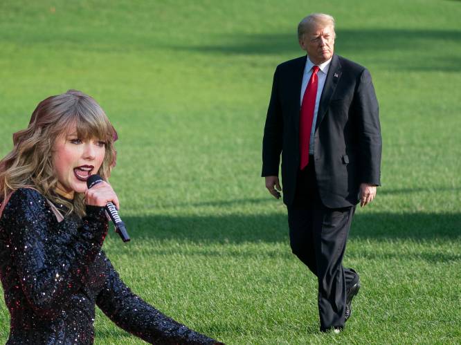Taylor Swift steunt openlijk Democraten, Trump reageert: “Ik hou nu 25% minder van haar muziek”