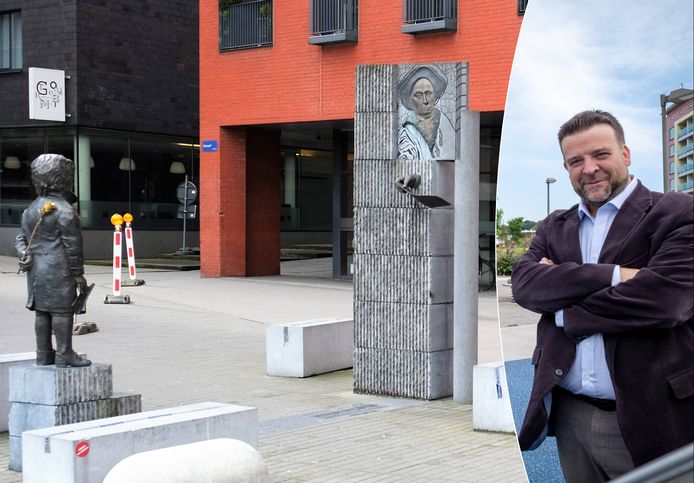 Het kunstwerk van Jean-Paul Laenen op de Haverwerf ter herdenking van de Mechelse roots van Ludwig von Beethoven / Björn Siffer